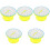 5Pcs White Plastic Teaching Turntables for Math Game Prizes 4