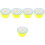 5Pcs White Plastic Teaching Turntables for Math Game Prizes 5