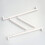 2Pcs Portable White Embroidery Frame Clip for Needlepoint Cross Stitch 8