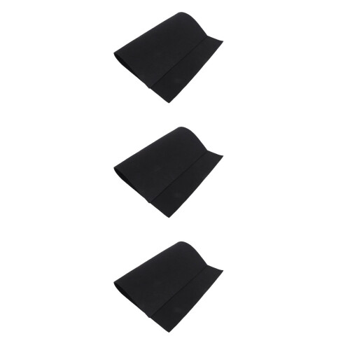 3Pcs Black Felt Calligraphy Practicing Pads Writing Desk Protection