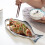 3Pcs Ceramic Fish Shaped Plates Dark Green Snack Storage Dinnerware 8