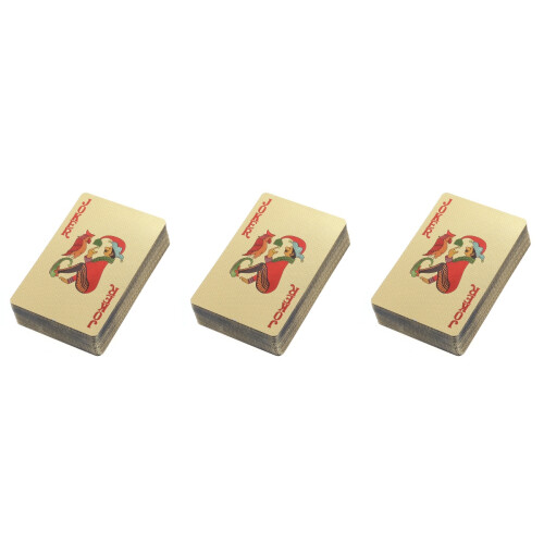 3pcs Playing Plated Poker Gilded Lovers 2