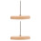 2Pcs Office Desk Receipt Spike Wood Iron Practical Bill Holder Multi 6