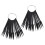 2Sets Fan Shaped Black Nail Practice Tips with Display Ring 1