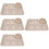 4Sets Beige Creative Straw Divided Tableware Shatterproof Plates 7
