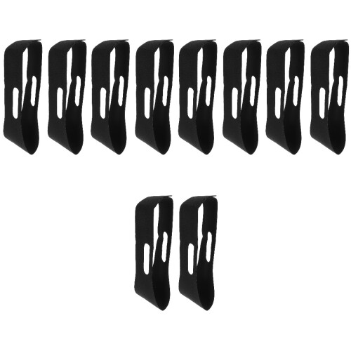 10Pcs Black Snoring Chin Strap Soft Breathable Material Home Use 2