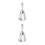 2Pcs Decorative Silver Hand Bell Metal for Restaurant 4