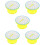 5Pcs White Plastic Teaching Turntables for Math Game Prizes 8