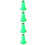 4Pcs Green Clarinet Bell Plastic Replacement for Beginner Musicians 1