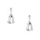 2Pcs Decorative Silver Hand Bell Metal for Restaurant 8