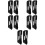 10Pcs Black Snoring Chin Strap Soft Breathable Material Home Use 6