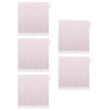 5Pcs Portable Pink Nylon Disposable Eye Shadow Lip Liner Makeup Brush