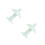 2Pcs Baby Infant Pacifier Green Silicone Soother Safe Durable Teether 1