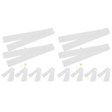 12Pcs White Blank Sashes Multi-Function Party Accessory for DIY Events