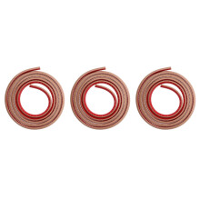 3Pcs Brown PVC Flexible Quarter Round Peel and Stick Trim for Corners