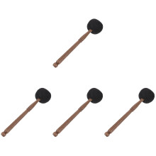 4Pcs Durable Wooden Singing Bowl Stick with Felt Head for