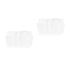 100Pcs Portable Clear Plastic Beverage Carrier Bags for Coffee and Tea