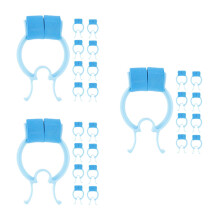 15Pcs Foam Nose Plugs Nosebleed Clamps Sky-Blue Lung Improvement Clips