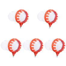 5Pcs Orange Polyester Fruit Picker Basket for Easy Garden Harvest