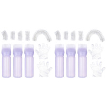 2Sets Salon Hair Bleaching Kit Purple Plastic Hair Dyeing Accessory
