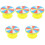 5Pcs Portable Yellow Blank Turntable for Math Teaching and Party Games 4