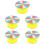 5Pcs Portable Yellow Blank Turntable for Math Teaching and Party Games 7
