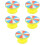 5Pcs Portable Yellow Blank Turntable for Math Teaching and Party Games 8
