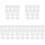 500Pcs Square White Paper for and Party 1