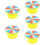 5Pcs Portable Yellow Blank Turntable for Math Teaching and Party Games 11