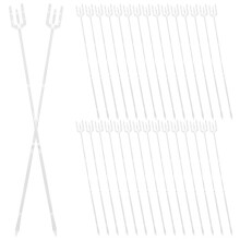 320Pcs Floral Bouquet Transparent Picks for Wedding Decor
