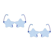 2Pairs Star Sunglasses Frameless Party Glasses for Teens