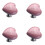 12Pcs Pink Ceramic Heart Drawer Pulls Decorative Knobs for Cabinets 11
