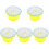 5Pcs White Plastic Teaching Turntables for Math Game Prizes 1