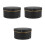3Pièces Boîtes Papier Noir Aspect Pour Cadeaux Fleurs 6
