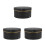 3Pièces Boîtes Papier Noir Aspect Pour Cadeaux Fleurs 8