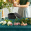 3Pièces Boîtes Papier Noir Aspect Pour Cadeaux Fleurs 10