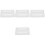 4Pcs White Silicone Toaster Lid Covers for Household Kitchen Devices 4