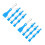 20Pcs Blue ABS Ticket Scratcher Tools Keychain for Smooth Scratch 5