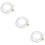 3Pcs Replacement Drain Hose for Ac Units White Pe ABS with Clamp Set 9