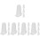 20Pcs White Silicone Piping Tip Covers for Cake Decorating Home Use 6