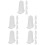 20Pcs White Silicone Piping Tip Covers for Cake Decorating Home Use 7