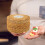 3Pcs Rattan Snack Box Light Brown Decorative Food Storage 9