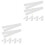 12Pcs White Blank Sashes Multi-Function Party Accessory for DIY Events 3