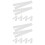 12Pcs White Blank Sashes Multi-Function Party Accessory for DIY Events 5