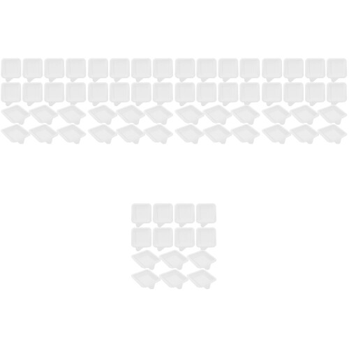 500Pcs Square White Paper for and Party 2