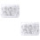 2 Pack Twisted Pins Black Thumb Tacks Fixings Large Quantity 6