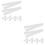 12Pcs White Blank Sashes Multi-Function Party Accessory for DIY Events 6