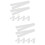 12Pcs White Blank Sashes Multi-Function Party Accessory for DIY Events 7