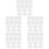 500Pcs Square White Paper for and Party 5
