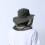 2Pcs Adjustable Army Green Net Hat Sun Protection Breathable Head Net 9